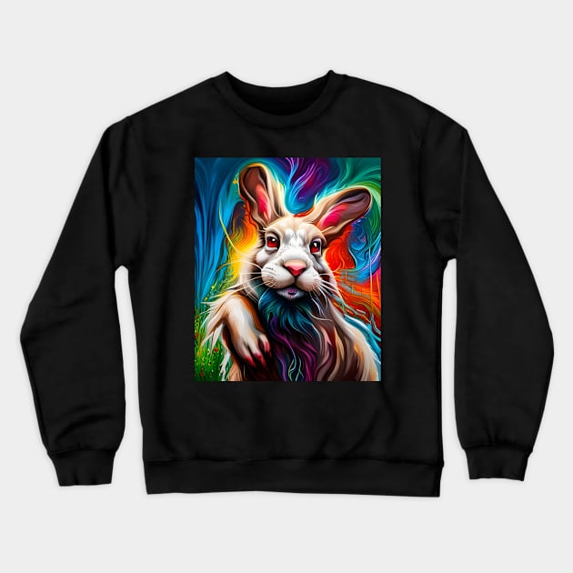 colorful easter bunny Crewneck Sweatshirt by mdr design